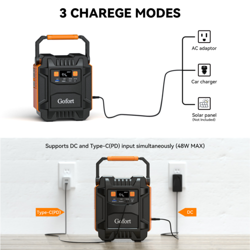 Estación Solar Portátil Gofort 200W - Power Bank para Camping