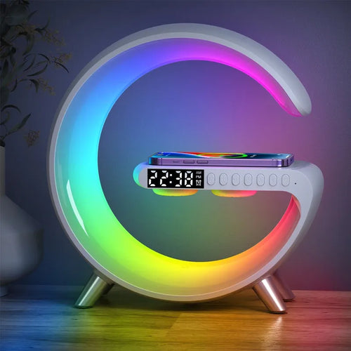 Altavoz, reloj despertador y cargador inalámbrico multifuncional con control por aplicación