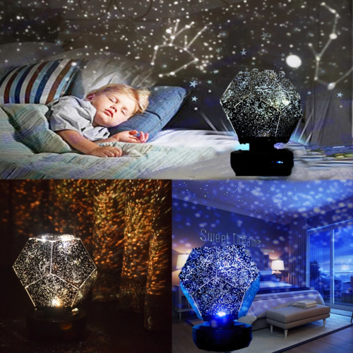 Proyector de luz de estrellas con altavoz Bluetooth y lámpara LED de galaxia