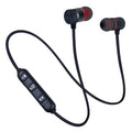 Auriculares deportivos inalámbricos Bluetooth 4.0 negros