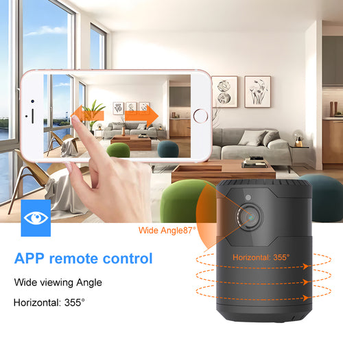 Mini cámara IP WiFi inalámbrica HD de 2 MP y 1080p con visión nocturna