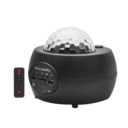 Luz nocturna LED con proyector de cielo estrellado y altavoz inalámbrico Bluetooth