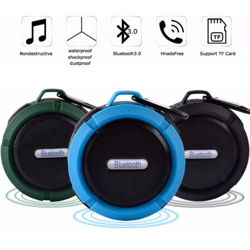 Mini altavoz Bluetooth portátil e impermeable con ventosa