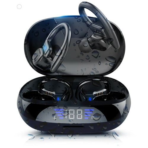 Auriculares deportivos Bluetooth V5.0 TWS con pantalla LED para iPhone y Huawei