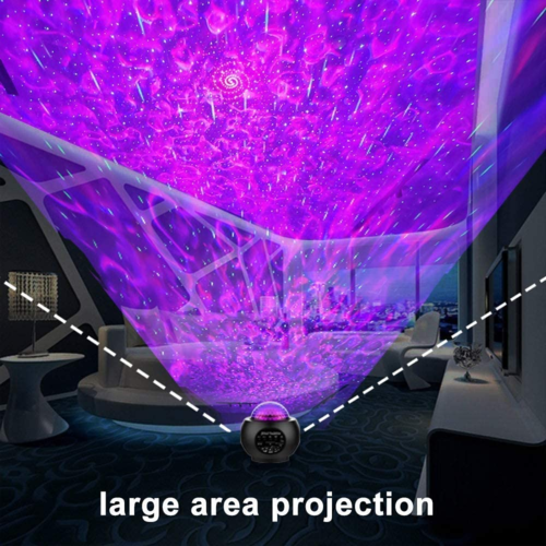 Luz nocturna LED con proyector de cielo estrellado y altavoz inalámbrico Bluetooth