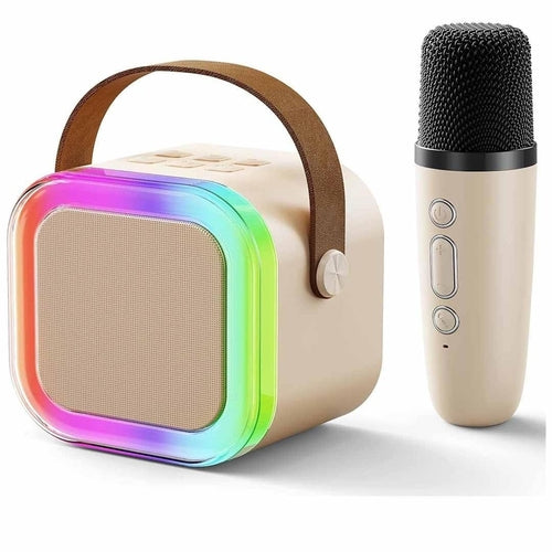 Altavoz y Micrófono Karaoke Mini Inalámbrico Portátil para Fiesta en Casa BT