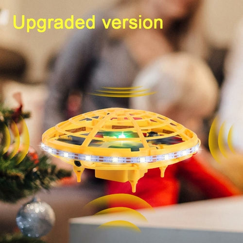 Mini dron helicóptero tipo OVNI radiocontrolado con inducción por infrarrojos