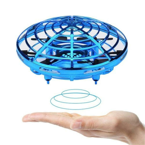 Mini dron helicóptero tipo OVNI radiocontrolado con inducción por infrarrojos