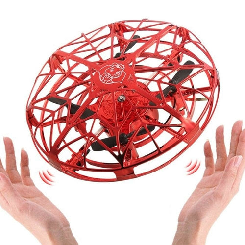 Mini dron helicóptero tipo OVNI radiocontrolado con inducción por infrarrojos