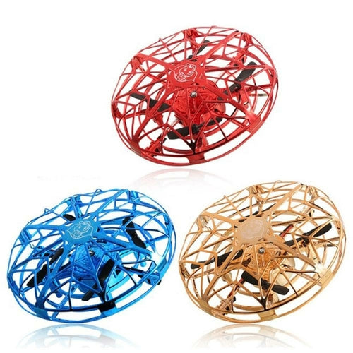 Mini dron helicóptero tipo OVNI radiocontrolado con inducción por infrarrojos